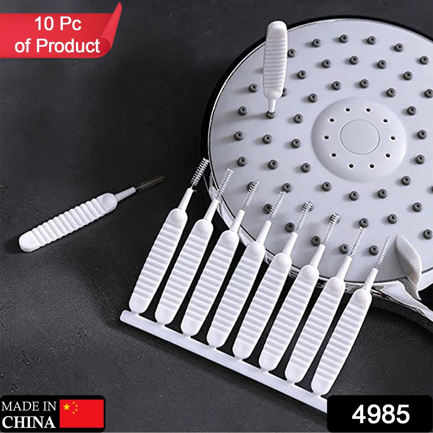 4985 10pcs Shower Nozzle Cleaning Brush, Reusable Multifunctional Shower Head Anti-Clogging Small Brush DeoDap 4985 10pcs Shower Nozzle Cleaning Brush, Reusable Multifunctional Shower Head Anti-Clogging Small Brush DeoDap